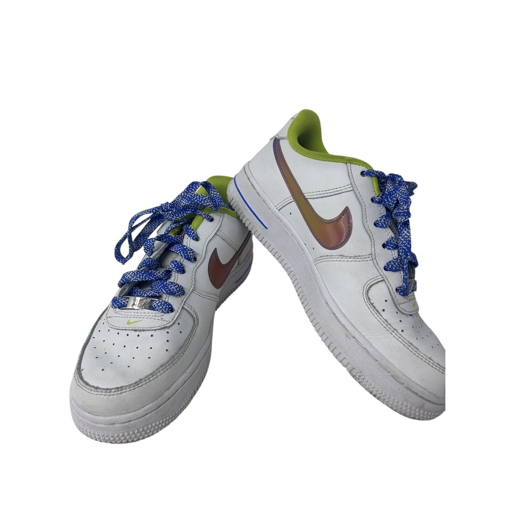 Nike Air Force‎ 1 Low Sneakers Size 5Y LV8 White Magma Orange